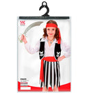 Pirate Girl  Shirt With Vest, Skirt, Belt, Headband 