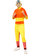 Avatar The Last Airbender Aang Costume Jumpsuit with Cape and Mask 1