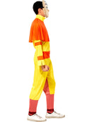 Avatar The Last Airbender Aang Costume Jumpsuit with Cape and Mask 3