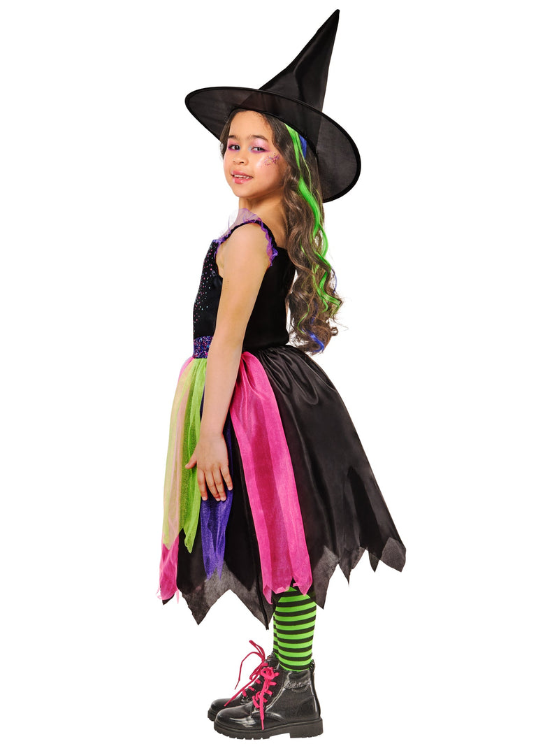 Bright-Night Witch Costume Dress for Girls