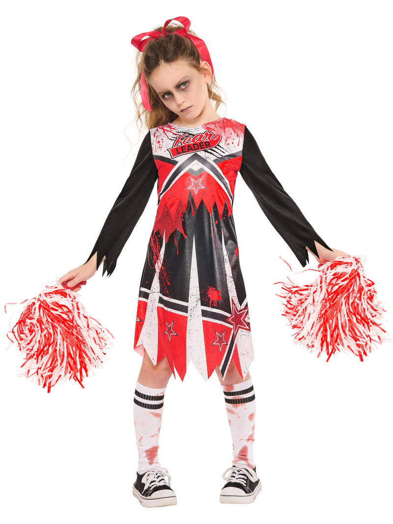 Zombie Cheerleader Costume for Kids