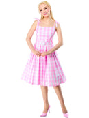 Barbie Perfect Day Costume Dress in Pink from The Movie with Belt and Hair Bow 1