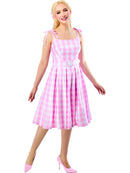 Barbie Perfect Day Costume Dress in Pink from The Movie with Belt and Hair Bow 5