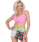 Reversible Rainbow/Gold Sequin Bag