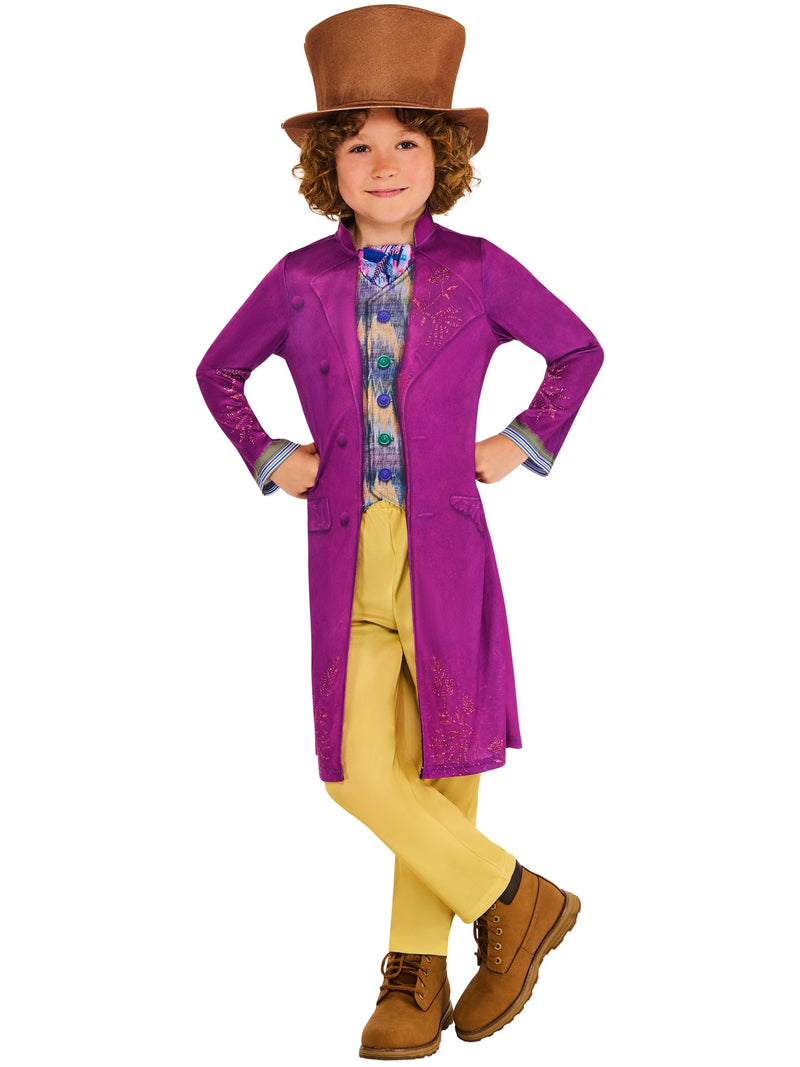 Wonka Child Costume for Kids Coat Top with Waistcoat Trousers and Hat