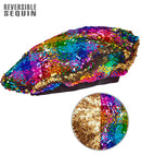 Reversible Rainbow/Gold Sequin Beret