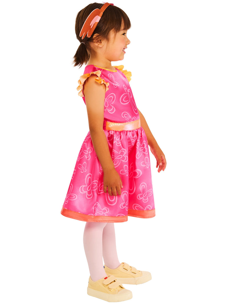 Sula Child Costume Bing Pink Dress and Headband with Ears