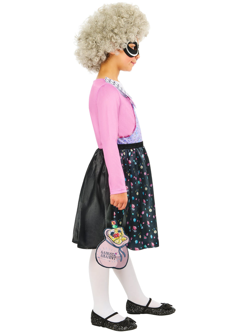 Gangsta Granny Costume Dress Wig Mask and Accessory Bag