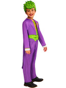 Joker Kids Costume Jumpsuit with Jacket and Headpiece 3