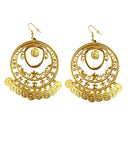 Pair Of Golden Earrings With Coins