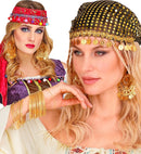 Pair Of Golden Earrings With Coins