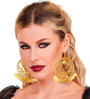 Pair Of Golden Earrings With Coins