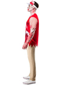 Zombie Burger Costume Adult Horror Fast Food Worker Costume 3
