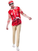 Zombie Burger Costume Adult Horror Fast Food Worker Costume 5