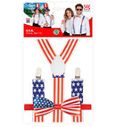 U.S.A.  Braces & Bow Tie 