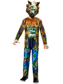 Toxic Werewolf Kids Costume Padded Faux Fur Jumpsuit with Mask 1