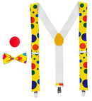 Clown  Braces, Bow Tie, Nose 