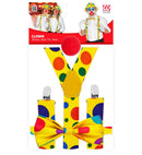 Clown  Braces, Bow Tie, Nose 