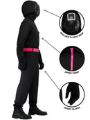 Squid Game Supervisor Deluxe Adult Costume 3