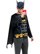 Batman Costume Top Cape and Half Mask for Men 6