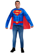 Superman Adult Top and Cape Costume 6
