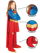 Supergirl Deluxe Costume for Kids Movie Dress Up