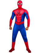 Spider-Man Deluxe Costume for Adults Padded Muscle Suit and Mask