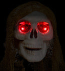 Sound Sensor Activated Grim Reaper With Blinking Led Light Eyes & Eerie Sounds 130 Cm 