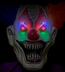 Creepy Clown With Intermittent Blinking Color Changing Led Light Eyes 232 Cm 