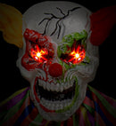 Sound Sensor Activated Creepy Clown With Blinking Led Light Eyes, Circus Music & Evil Laughter 240 Cm 