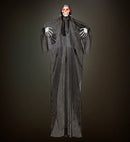 Sound Sensor Activated Grim Reaper With Intermittent Blinking Led Light Eyes, Eerie Sounds & Evil Laughter 240 Cm 