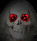 Sound Sensor Activated Grim Reaper With Intermittent Blinking Led Light Eyes, Eerie Sounds & Evil Laughter 240 Cm 