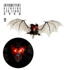 Furry Bat With Intermittent Blinking Led Light Eyes 89 Cm 