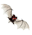 Furry Bat With Intermittent Blinking Led Light Eyes 89 Cm 
