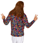 The 70S Groovy Style - Blue Flowers  Shirt  