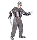 Vintage Clown  Jumpsuit With Ruff And Braces, Headpiece 