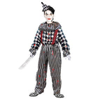 Vintage Clown  Jumpsuit With Ruff And Braces, Headpiece 