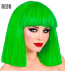 Neon Green Showgirl Wig In Box