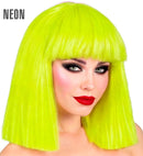 Neon Yellow Showgirl Wig In Box