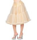 Cream Tulle Ruffle Skirt/Petticoat 65 Cm