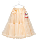Cream Tulle Ruffle Skirt/Petticoat 65 Cm