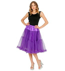 Purple Tulle Ruffle Skirt/Petticoat 65 Cm