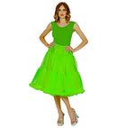 Green Tulle Ruffle Skirt/Petticoat 65 Cm