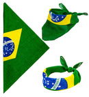 Brazil Bandana 55X55 Cm - 100% Cotton