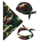 Camouflage Bandana 55X55 Cm - 100% Cotton