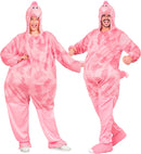 Funny Flamingo  Hooded Jumpsuit With Mask 