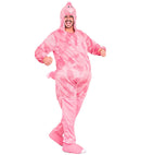 Funny Flamingo  Hooded Jumpsuit With Mask 