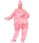 Funny Flamingo  Hooded Jumpsuit With Mask 