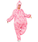 Funny Flamingo  Hooded Jumpsuit With Mask 