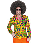 The 70S Groovy Style - Yellow Circles  Shirt  